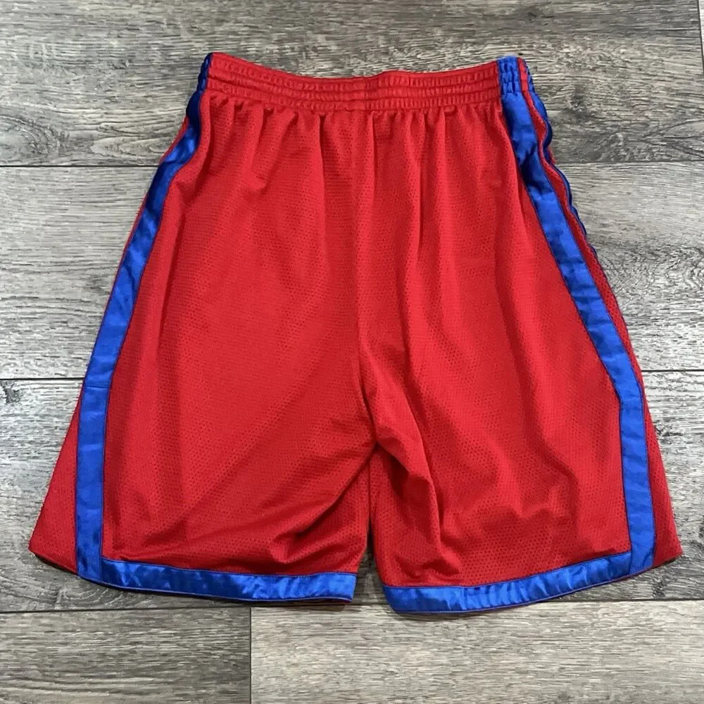 Vintage Y2K Nike Gray Tag Baggy Basketball Shorts Red Blue - Men’s Medium
